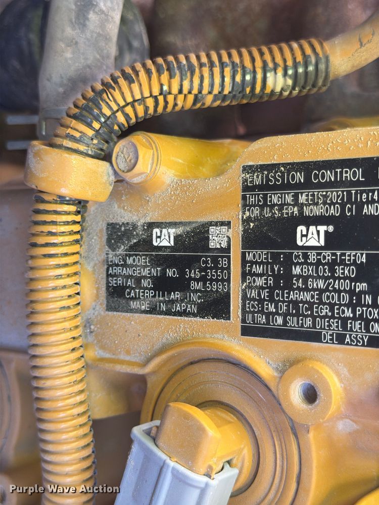 image for item YA3928 2022 Caterpillar 246D3 skid steer loader