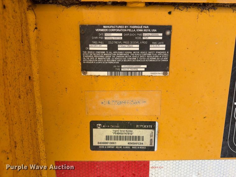 image for item YA3972 2022 Vermeer TR626 trommel screen