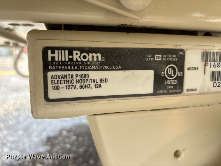 image for item DO5283 Hill-Rom Advanta P1600 hospital bed
