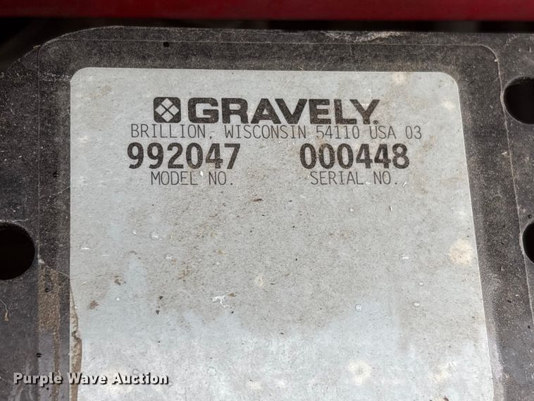 image for item DO5289 Gravely 260Z ZTR lawn mower