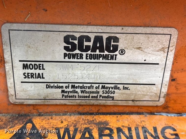 image for item DO5292 Scag SWZ-20CVE Lawn mower