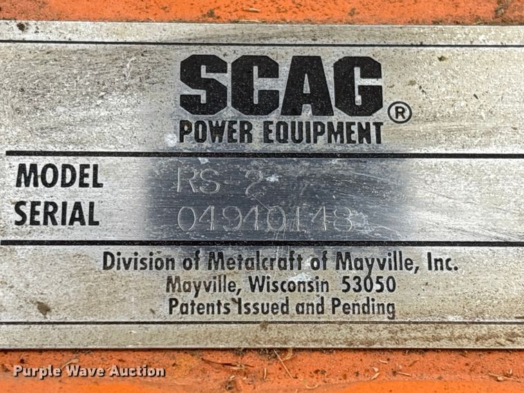 image for item DO5292 Scag SWZ-20CVE Lawn mower