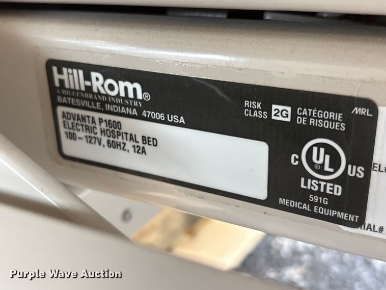 image for item DO5296 Hill-Rom Advanta P1600 Hospital bed