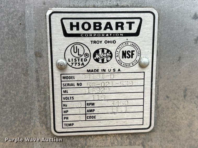 image for item DO5298 Hobart 84181D buffalo chopper