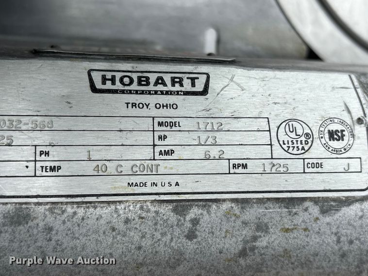 image for item DO5300 Hobart 1712 meat slicer