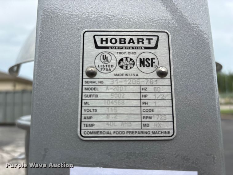 image for item DO5305 Hobart A200T mixer