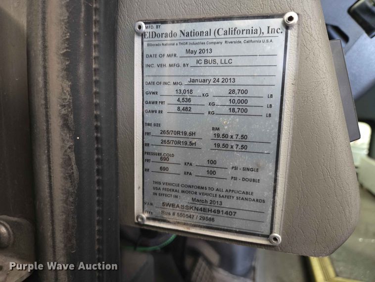 image for item DP8999 2014 IC Eldorado shuttle bus