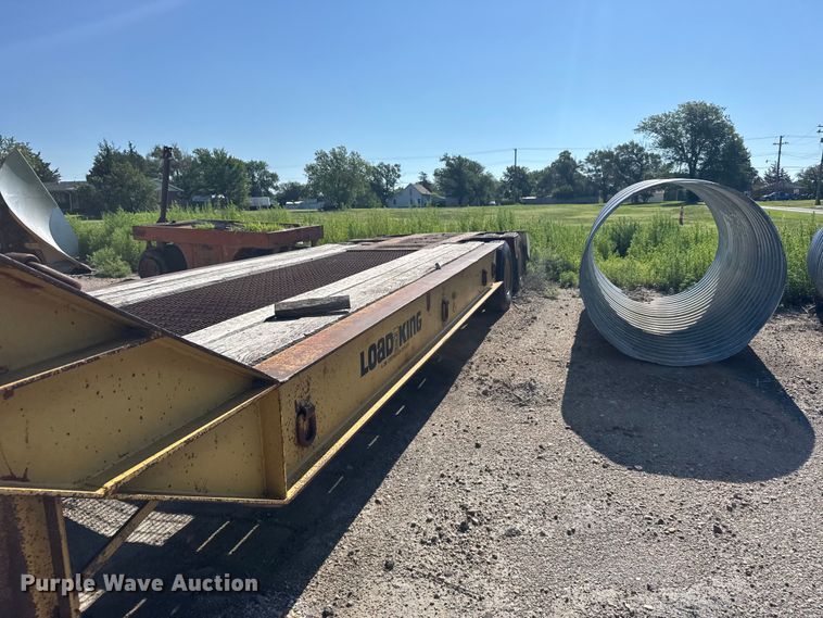 image for item DY2985 1986 Load King PCS352 drop deck equipment trailer