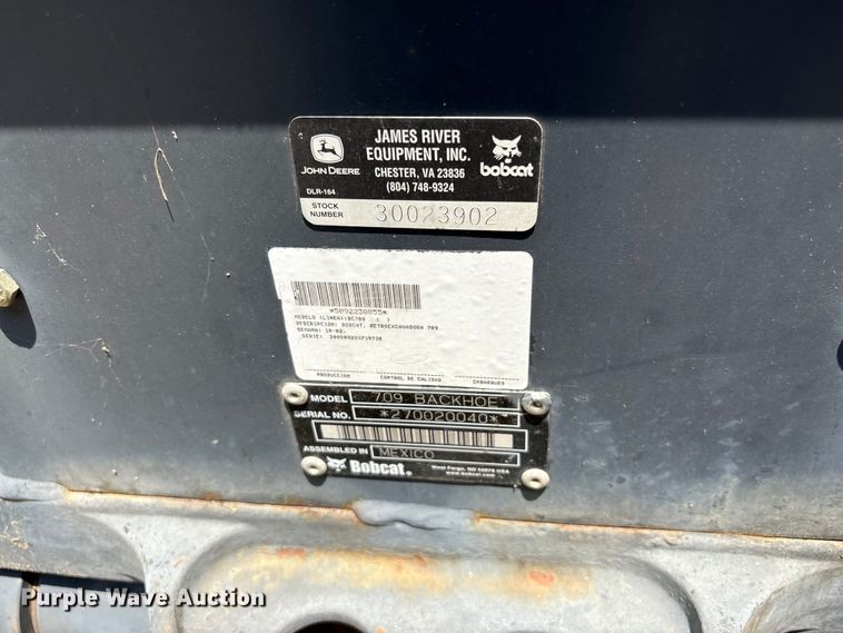 image for item EF1273 2005 Bobcat 709 skid steer backhoe