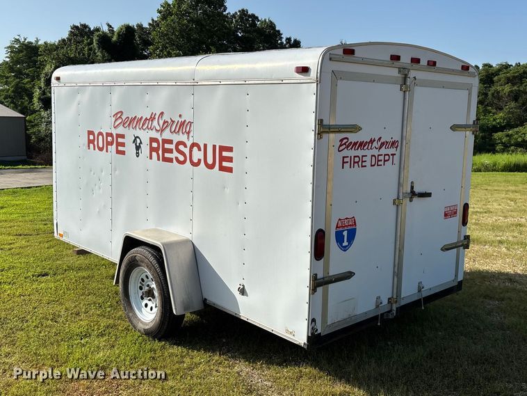 image for item EO4372 1996 Interstate Manufacturing Inc. enclosed cargo trailer
