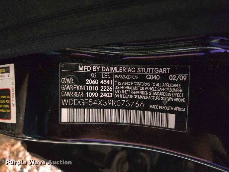 image for item ER1759 2009 Mercedes-Benz C-Class 