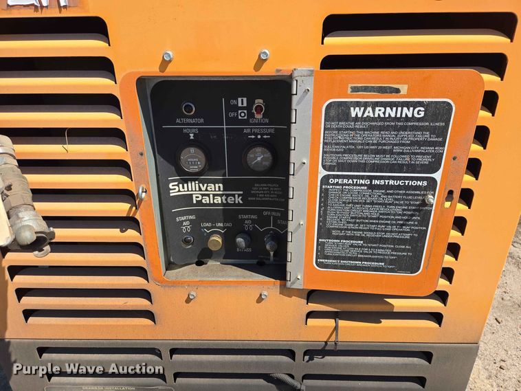 image for item ER1769 Sullivan Palatek D185P2JD air compressor
