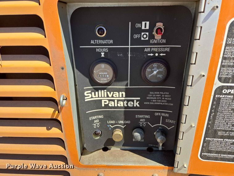 image for item ER1769 Sullivan Palatek D185P2JD air compressor