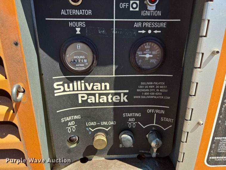image for item ER1769 Sullivan Palatek D185P2JD air compressor