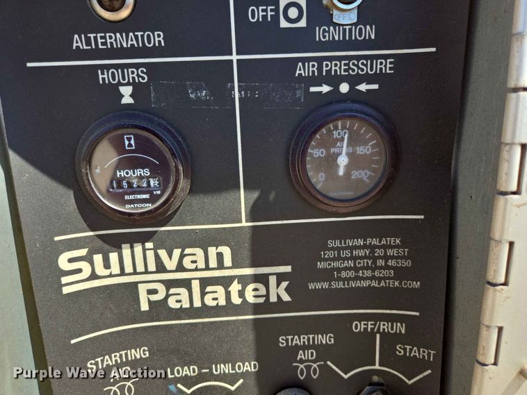 image for item ER1769 Sullivan Palatek D185P2JD air compressor