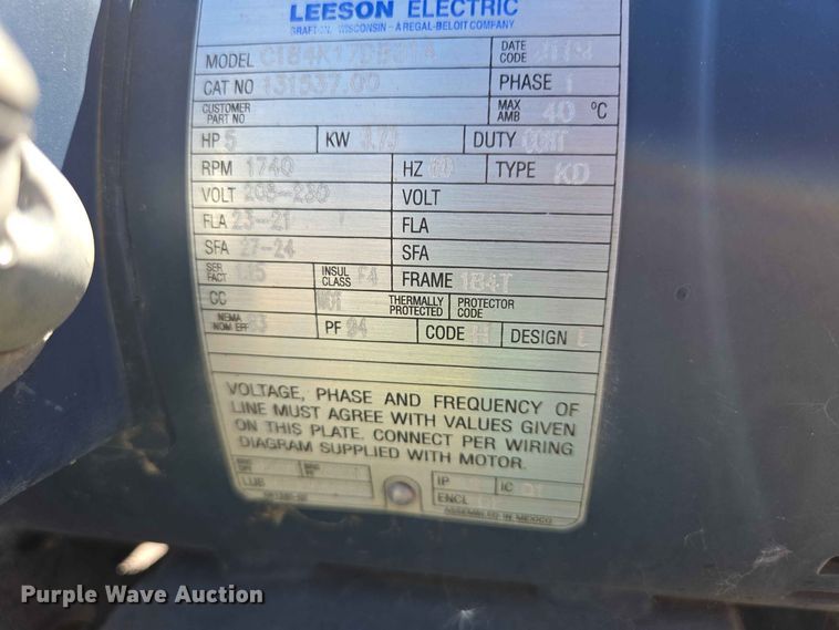image for item ER1781 Speedaire 3Z495 air compressor