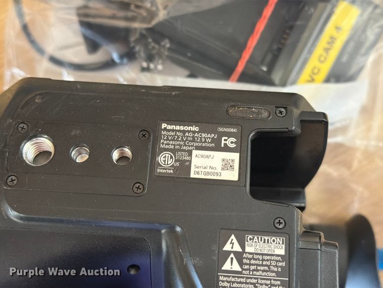 image for item ER1832 Panasonic AG-AC90APJ camera