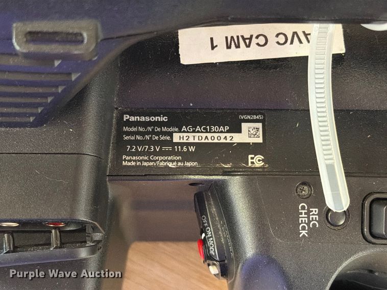 image for item ER1833 Panasonic AG-AC130AP camera