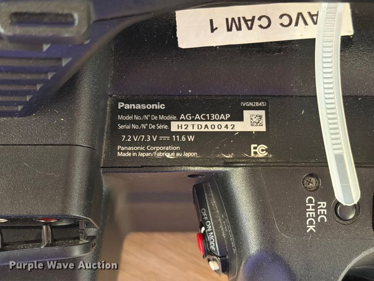 image for item ER1833 Panasonic AG-AC130AP camera