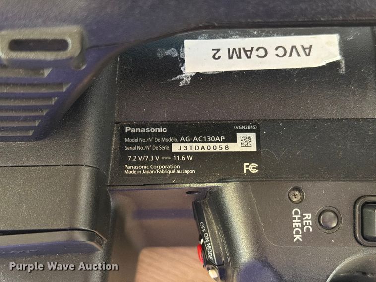 image for item ER1834 Panasonic AG-AC130AP camera