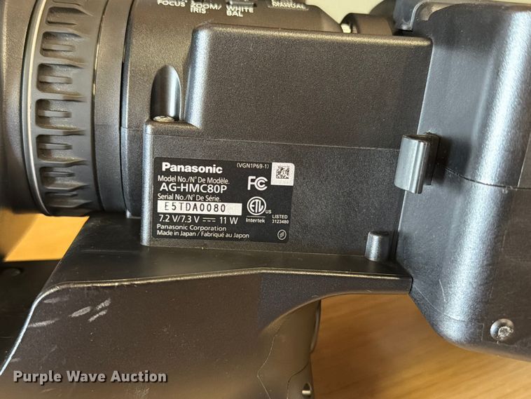 image for item ER1835 Panasonic AG-HMC80P camera