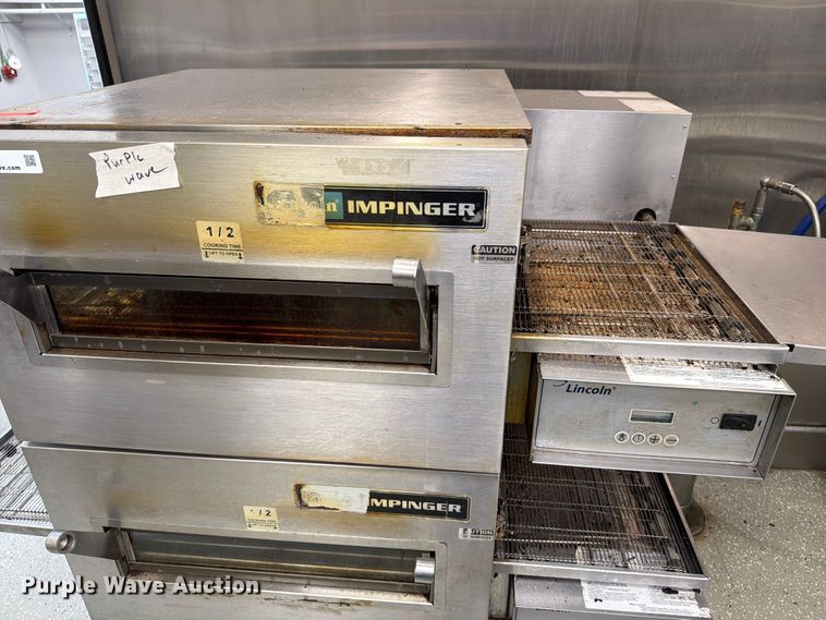 image for item ER1839 (2) Lincoln Impinger 1132-000-U-K1837 pizza ovens