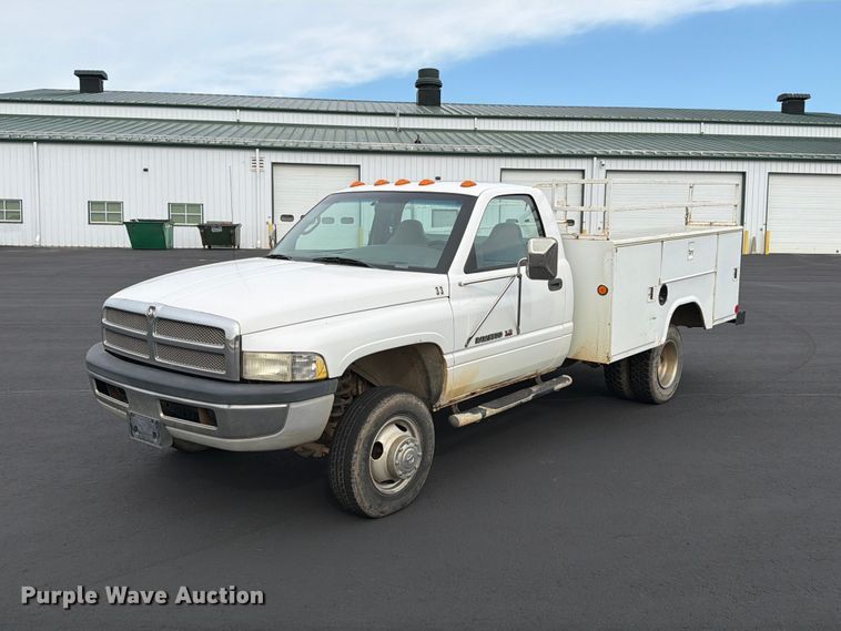1999 Dodge Ram 3500 utility bed pickup truck