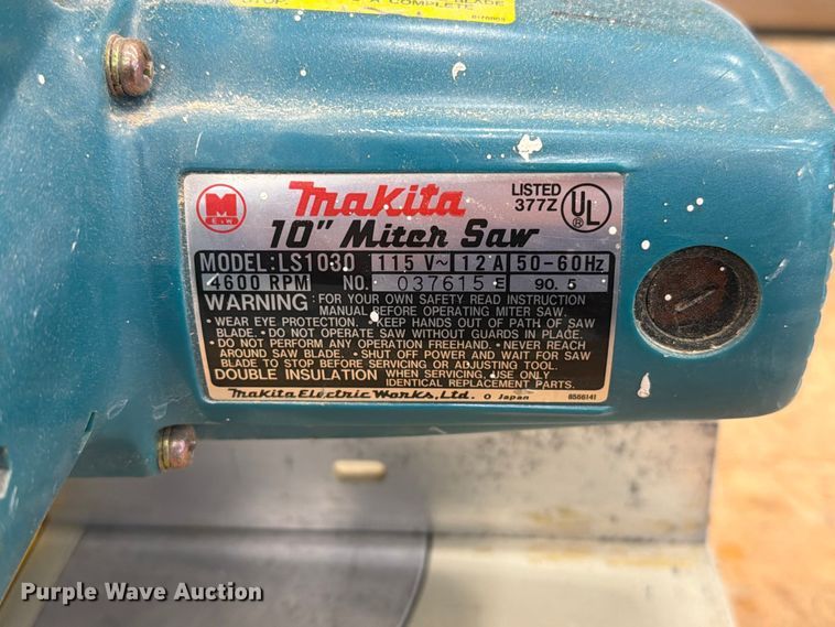 image for item ER1862 Makita LS1030 miter saw