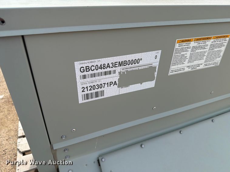 image for item ER1864 2021 Trane GBC048A3EMB04000000000000000000000000000 forced air furnace