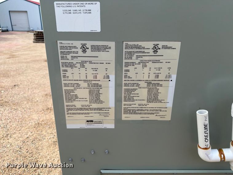 image for item ER1864 2021 Trane GBC048A3EMB04000000000000000000000000000 forced air furnace