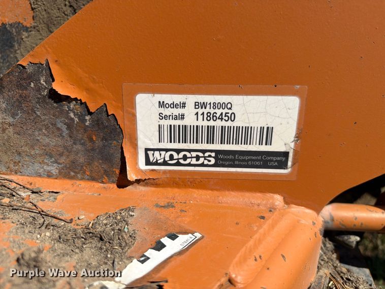image for item ER1886 Woods BW1800 batwing rotary mower