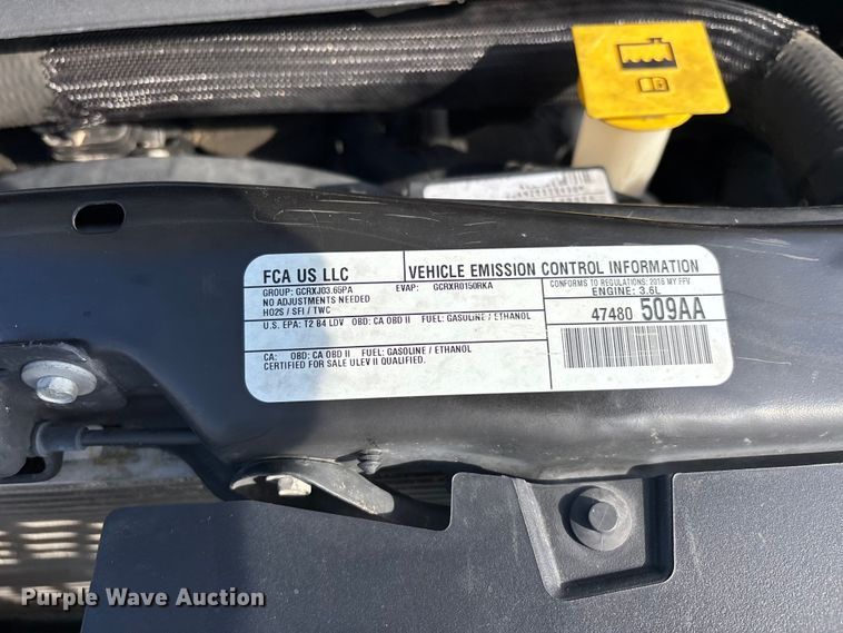 image for item ER3065 2016 Dodge Grand Caravan van