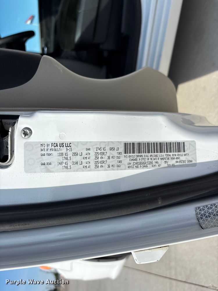image for item ER3065 2016 Dodge Grand Caravan van