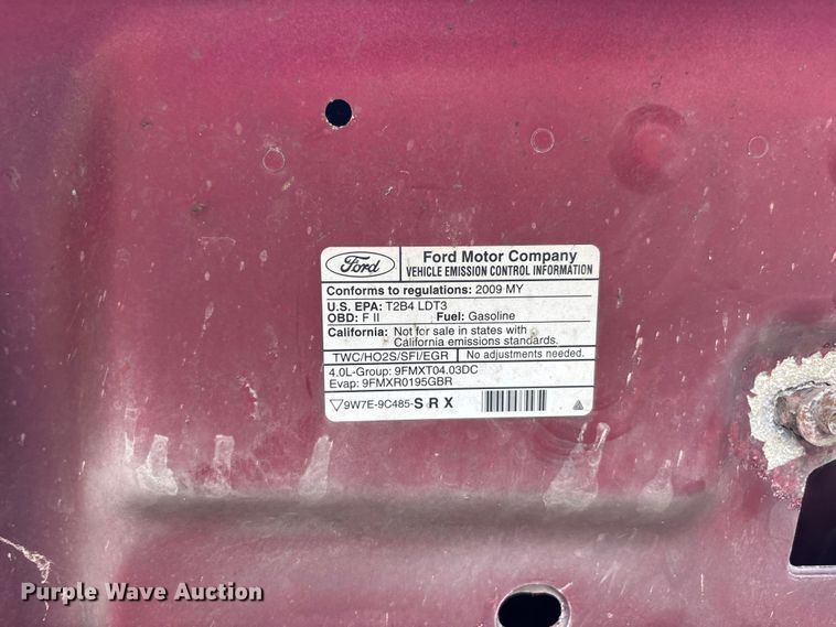 image for item ER3107 2009 Ford Explorer SUV