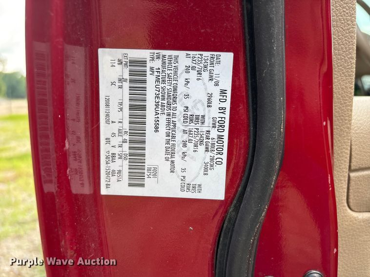 image for item ER3107 2009 Ford Explorer SUV