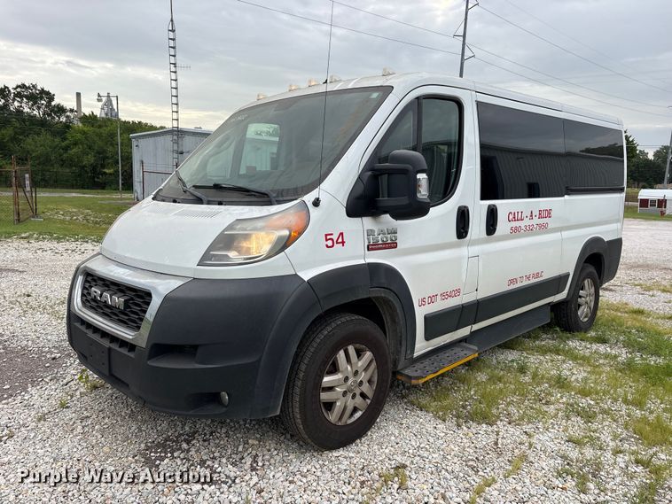 image for item ET0311 2019 RAM Promaster 1500 handicap accessible van