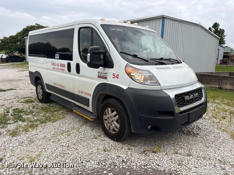 image for item ET0311 2019 RAM Promaster 1500 handicap accessible van