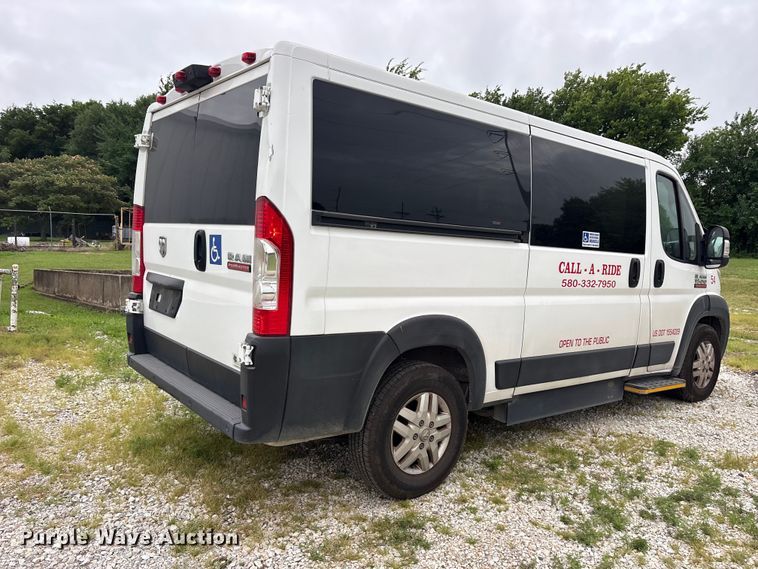 image for item ET0311 2019 RAM Promaster 1500 handicap accessible van