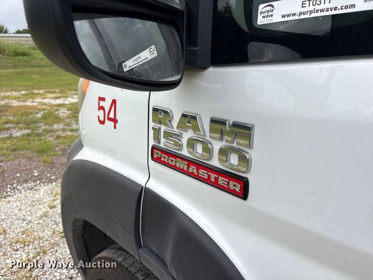 image for item ET0311 2019 RAM Promaster 1500 handicap accessible van
