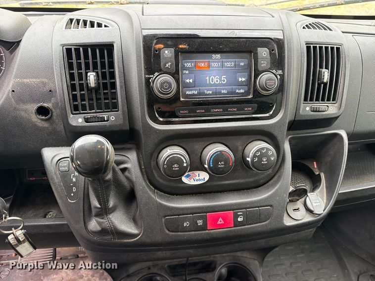 image for item ET0311 2019 RAM Promaster 1500 handicap accessible van