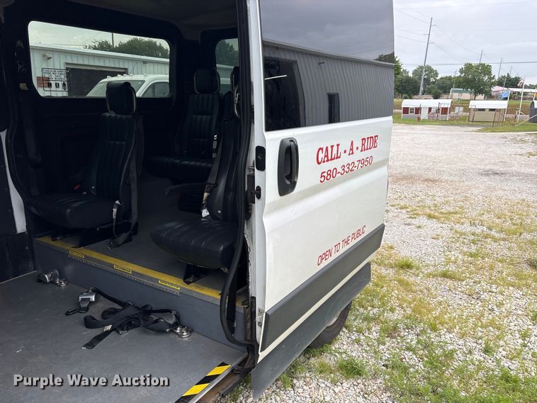 image for item ET0311 2019 RAM Promaster 1500 handicap accessible van
