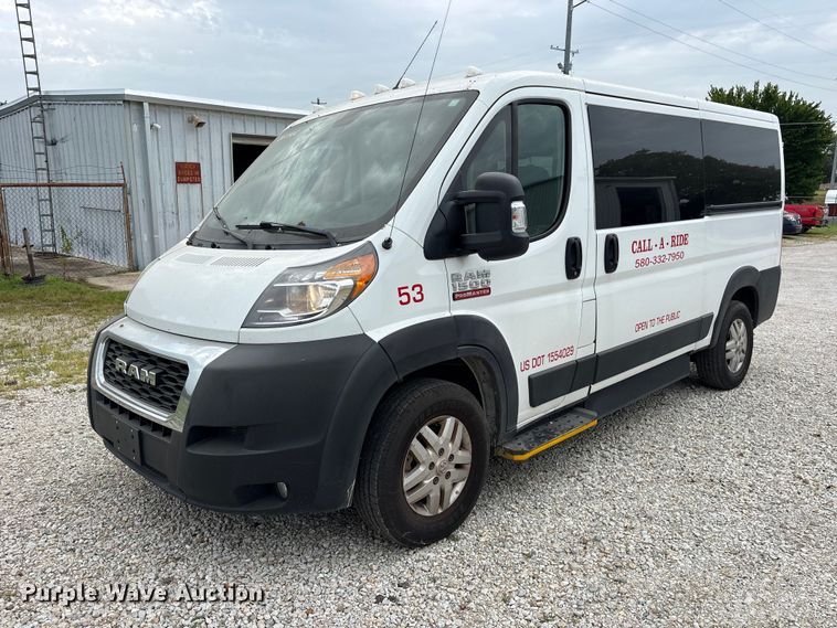 image for item ET0312 2019 RAM Promaster 1500 handicap accessible van