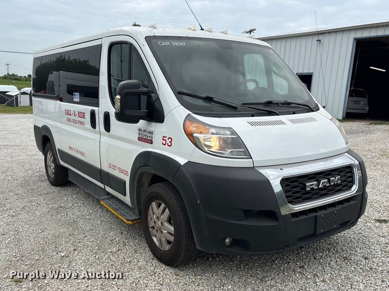 image for item ET0312 2019 RAM Promaster 1500 handicap accessible van