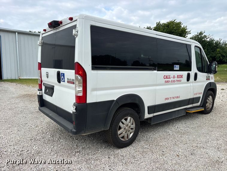 image for item ET0312 2019 RAM Promaster 1500 handicap accessible van