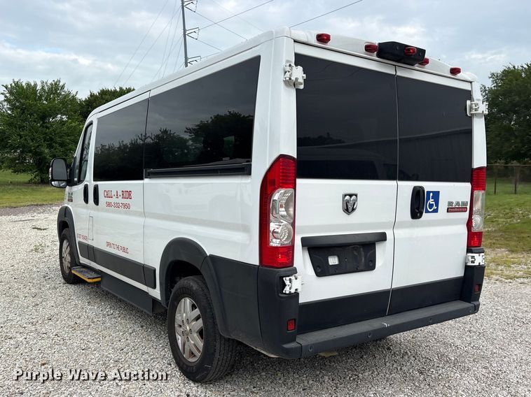 image for item ET0312 2019 RAM Promaster 1500 handicap accessible van