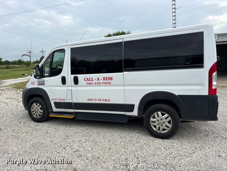 image for item ET0312 2019 RAM Promaster 1500 handicap accessible van