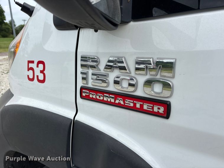 image for item ET0312 2019 RAM Promaster 1500 handicap accessible van