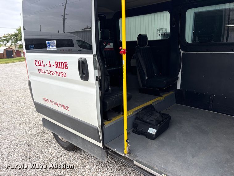 image for item ET0312 2019 RAM Promaster 1500 handicap accessible van
