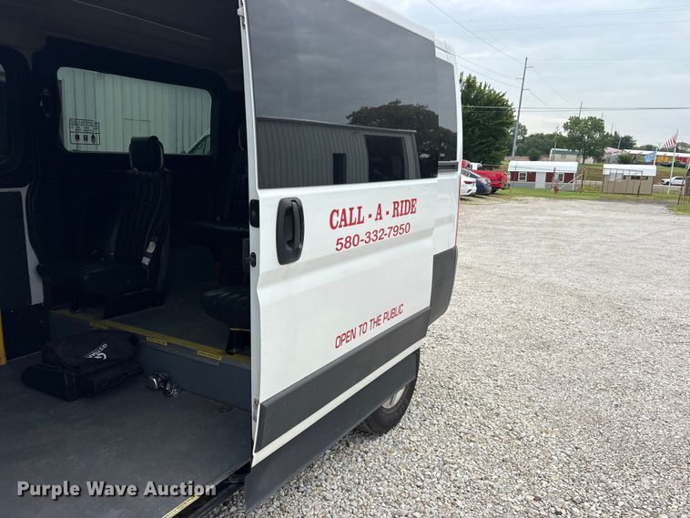 image for item ET0312 2019 RAM Promaster 1500 handicap accessible van