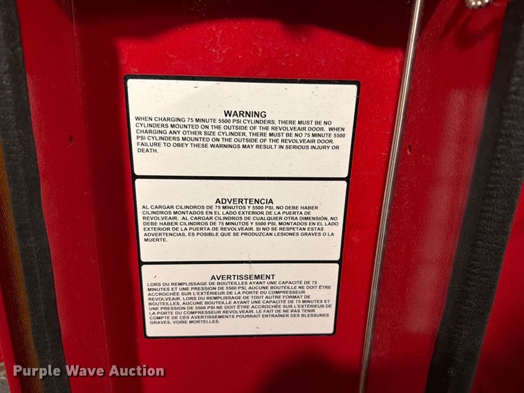 image for item EV2308 2017 Scott HushAir Connect 7500  SCBA fill station and air compressor